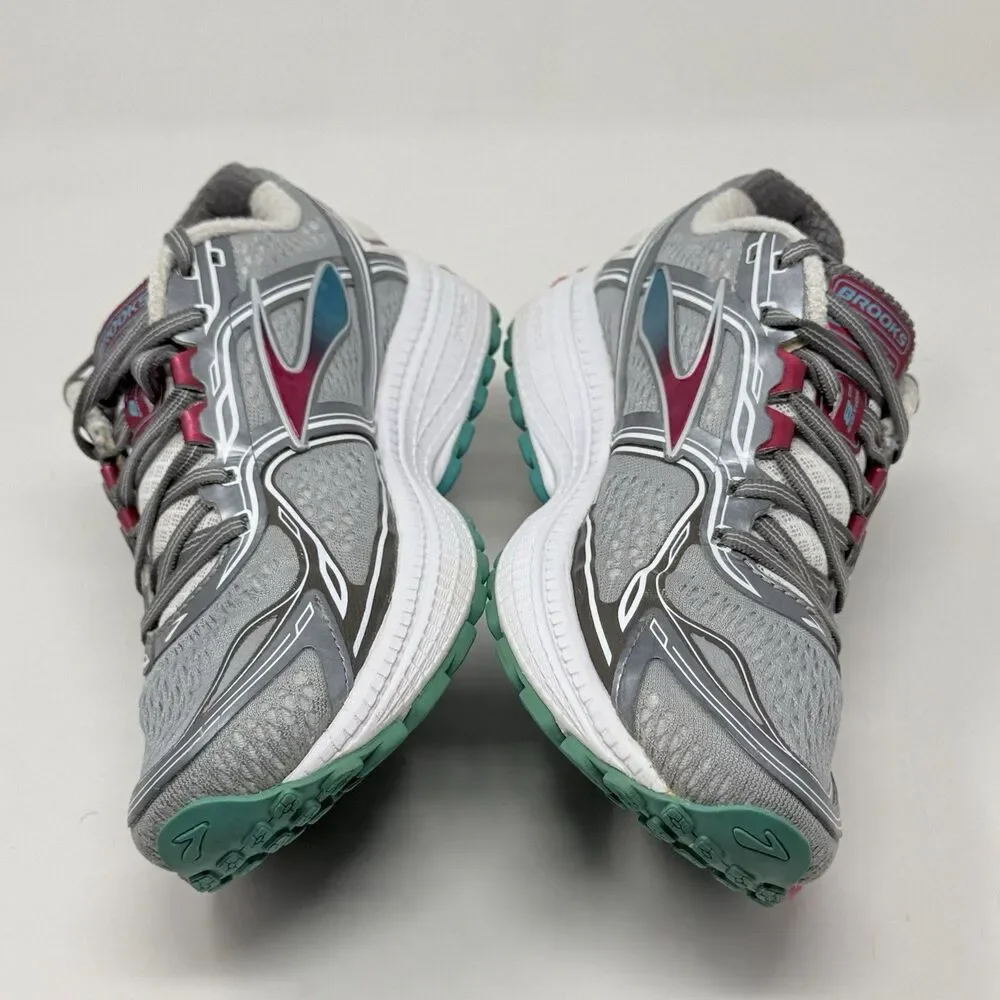 Brooks Ghost 8th Edition Sneakers Shoes Womens  8 M Gray Pink Running Comfort